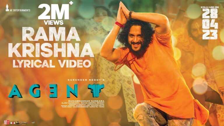 “Rama Krishna” Song Lyrics Telugu & English – ‘Agent‘ movie